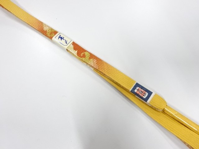 JAPANESE KIMONO / UNUSED KOREI HAND-TIED OBIJIME